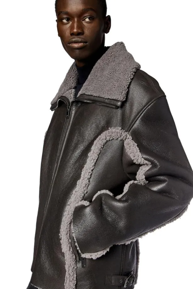 Diesel Lbrowny Brown Men Jackets