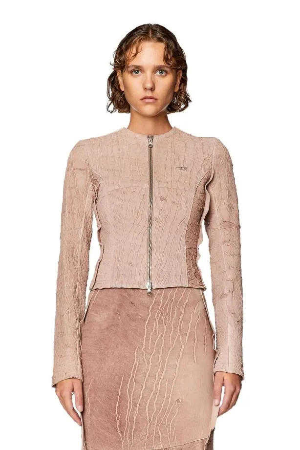 Diesel Lcrackjacket Lilac Women Jackets