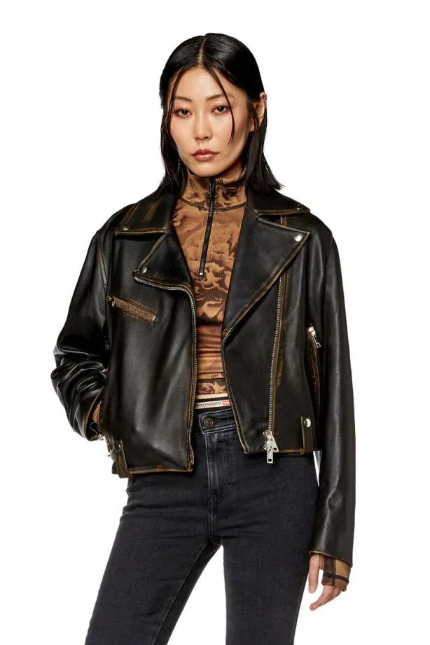 Diesel Ledme Black Women Jackets