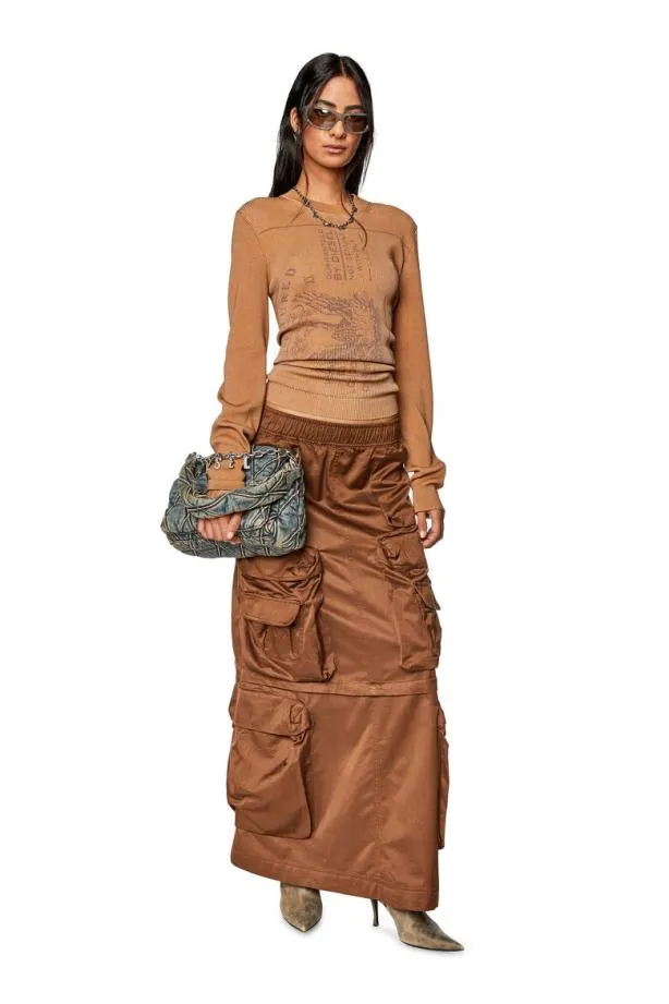 Diesel Onita Brown Women Skirts