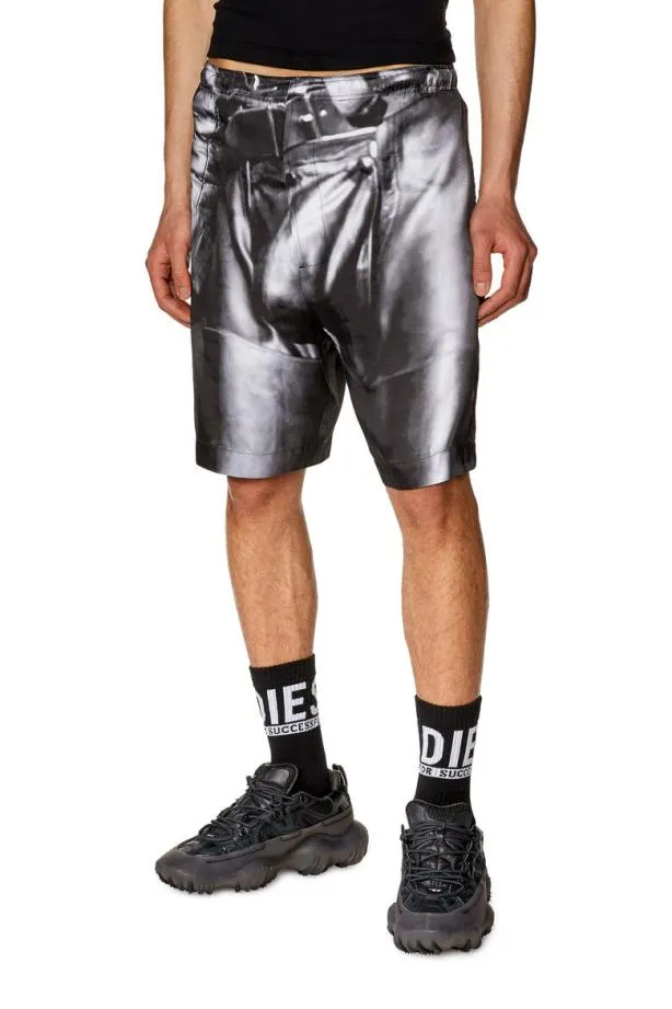 Diesel Prptollsho23 Black MenWomen Pants and Shorts