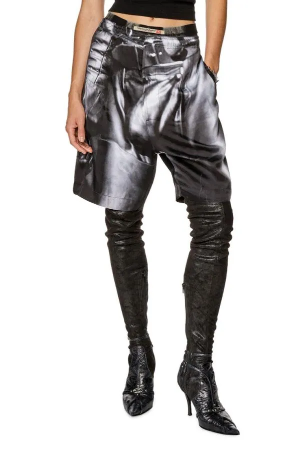 Diesel Prptollsho23 Black MenWomen Pants and Shorts