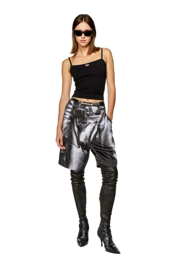 Diesel Prptollsho23 Black MenWomen Pants and Shorts