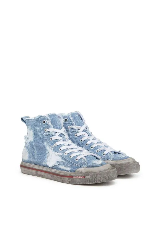 Diesel Sathos Mid Blue Men Sneakers