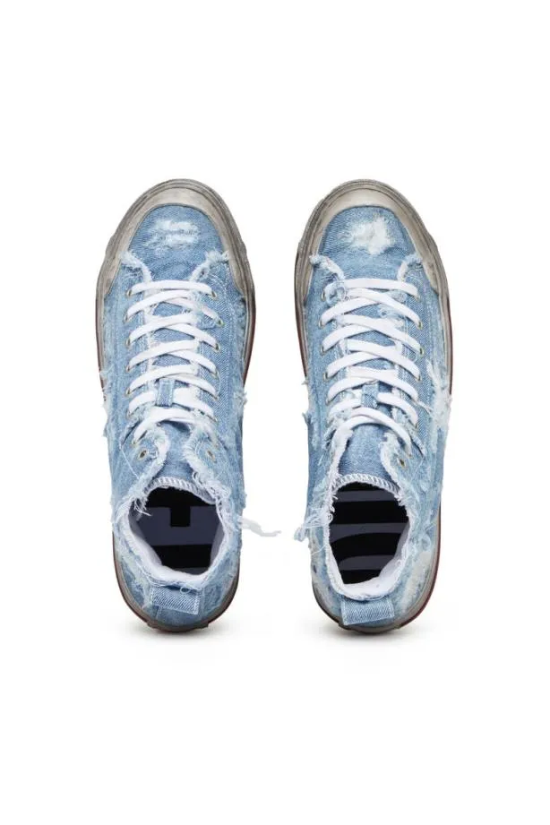 Diesel Sathos Mid Blue Men Sneakers