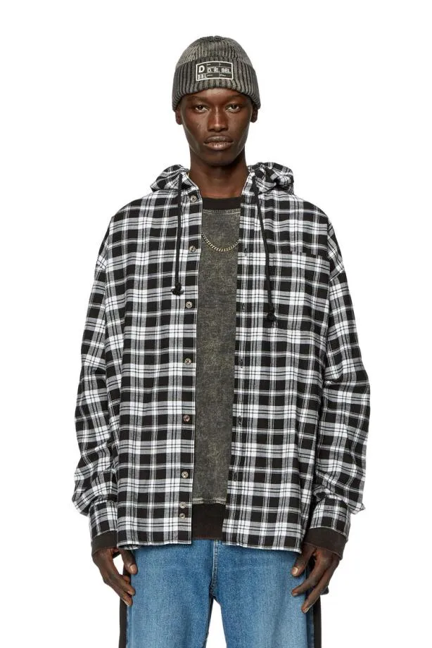 Diesel Sdewnyhood Blackwhite Men Shirts