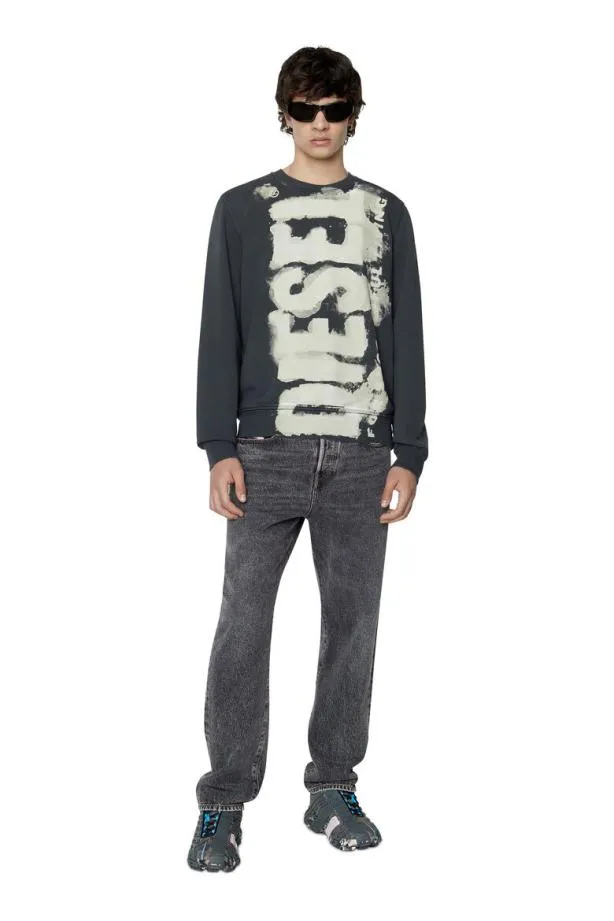 Diesel Sginne5 Grey Men Knitwear
