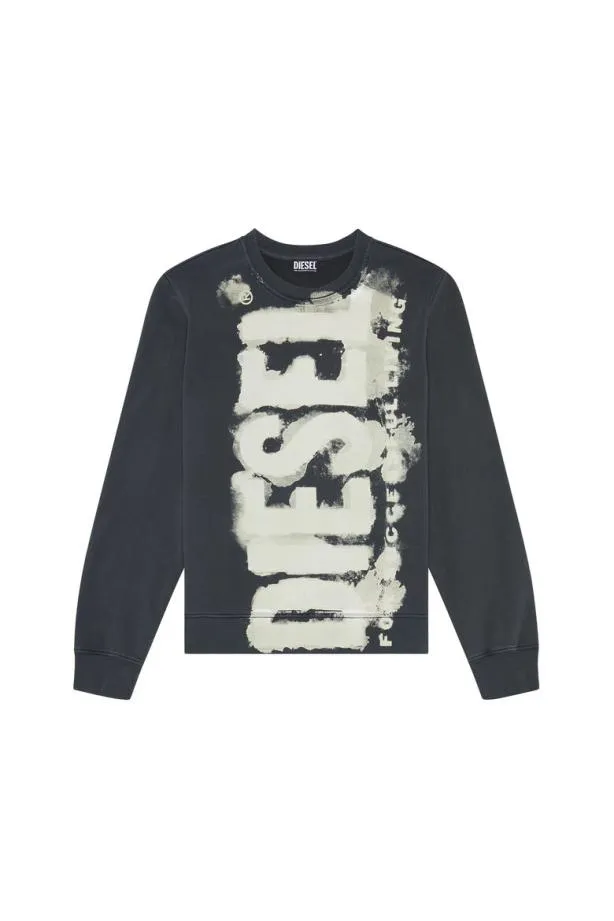 Diesel Sginne5 Grey Men Knitwear