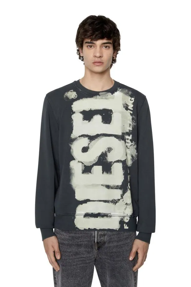 Diesel Sginne5 Grey Men Knitwear