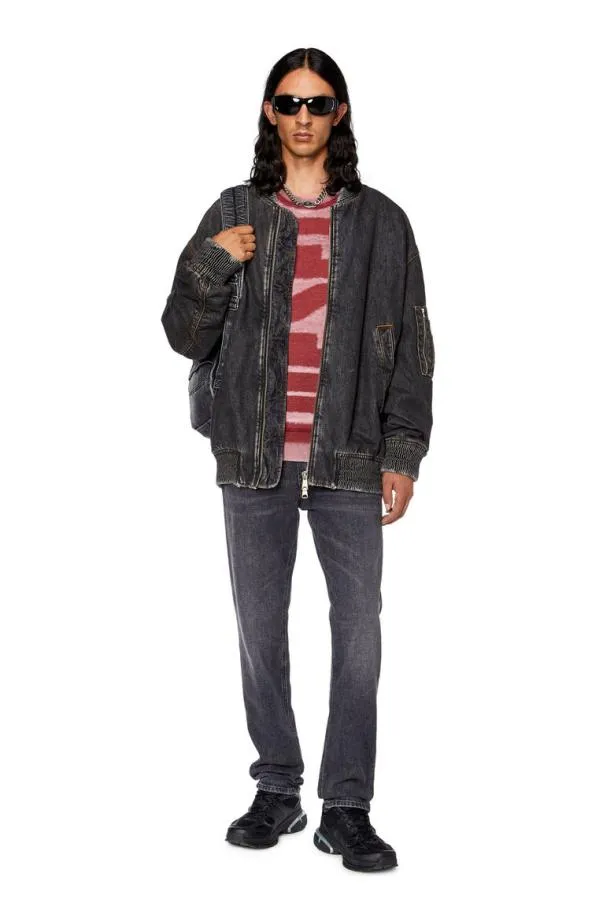 Diesel Sginnl1 Red Men Sweatshirts and Hoodies