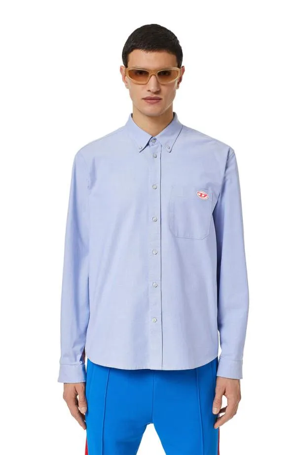 Diesel Sjamesbcl Light Blue Men Shirts