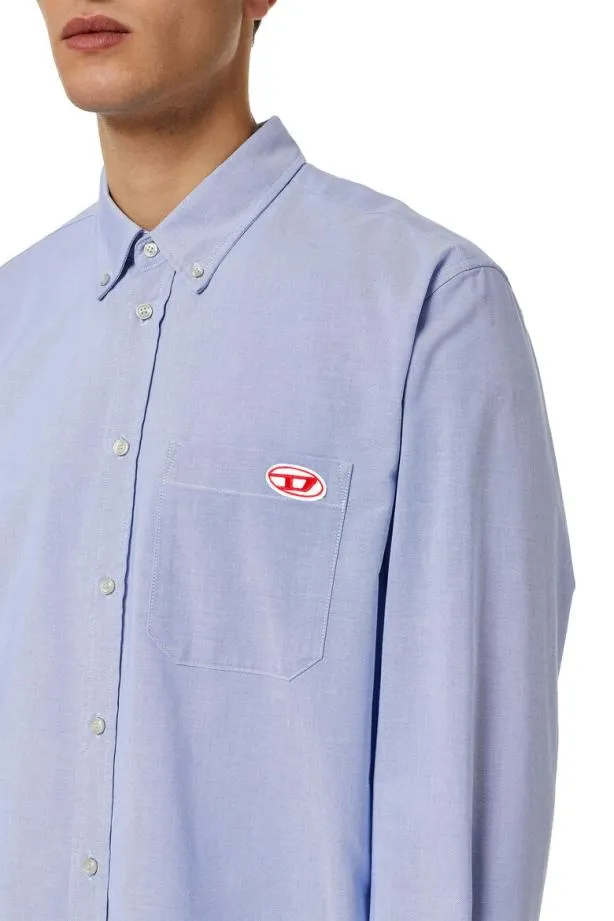 Diesel Sjamesbcl Light Blue Men Shirts