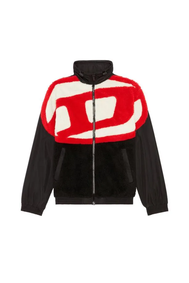 Diesel Sovady Blackred Men Sweatshirts and Hoodies