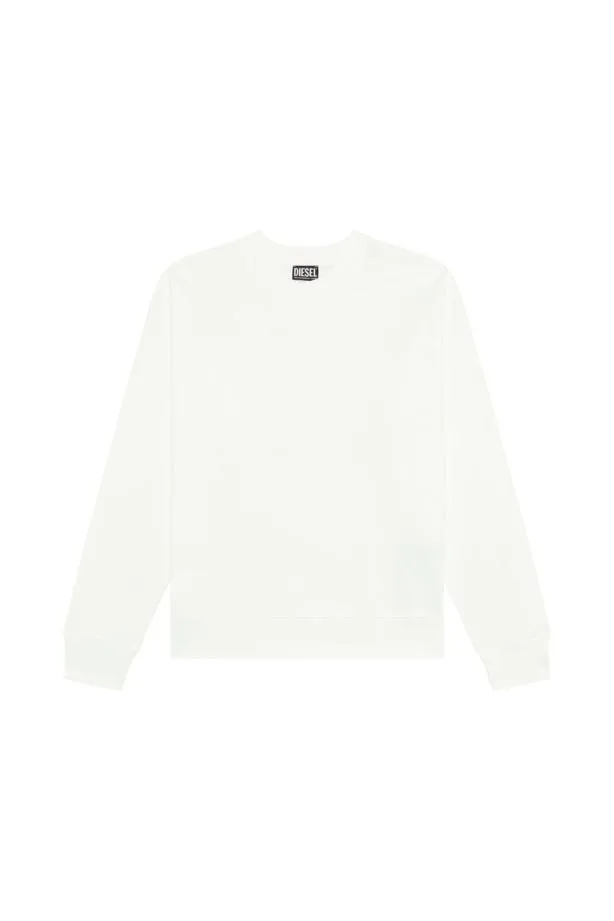 Diesel Srobmegoval White Men Sweatshirts and Hoodies