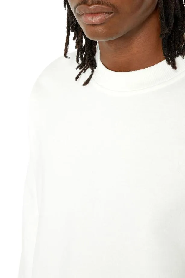 Diesel Srobmegoval White Men Sweatshirts and Hoodies