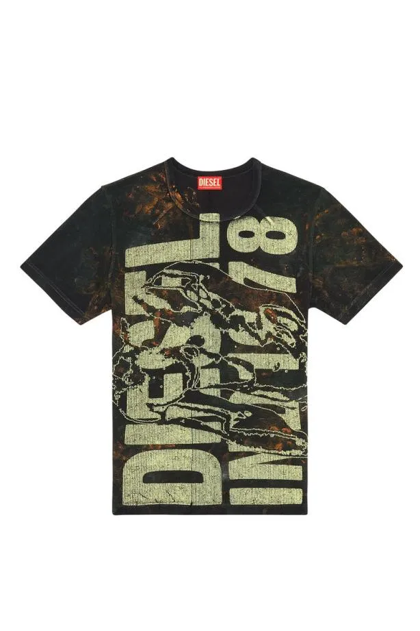 Diesel Tashimi Blackgreen Men TShirts and Polos