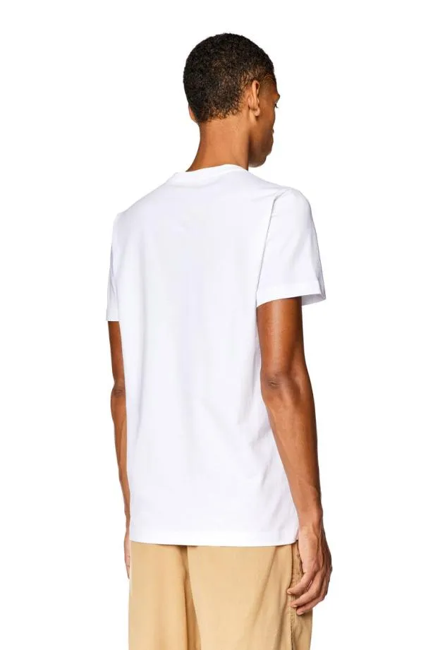 Diesel Tdiegork63 White Men TShirts and Polos