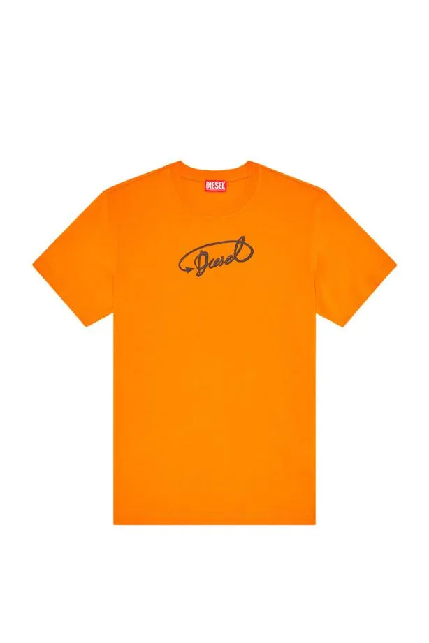 Diesel Tdiegorl11 Orange Men TShirts and Polos