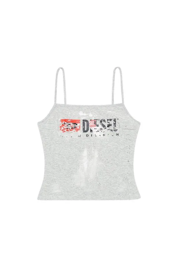 Diesel Thoperdevo Grey Women TShirts and Tops
