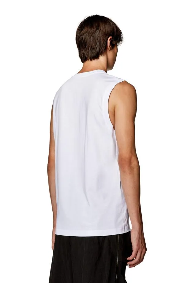 Diesel Tiscodiv White Men TShirts and Polos