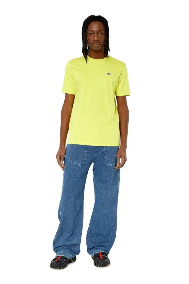 Diesel Tjustdovalpj Yellow Men TShirts and Polos