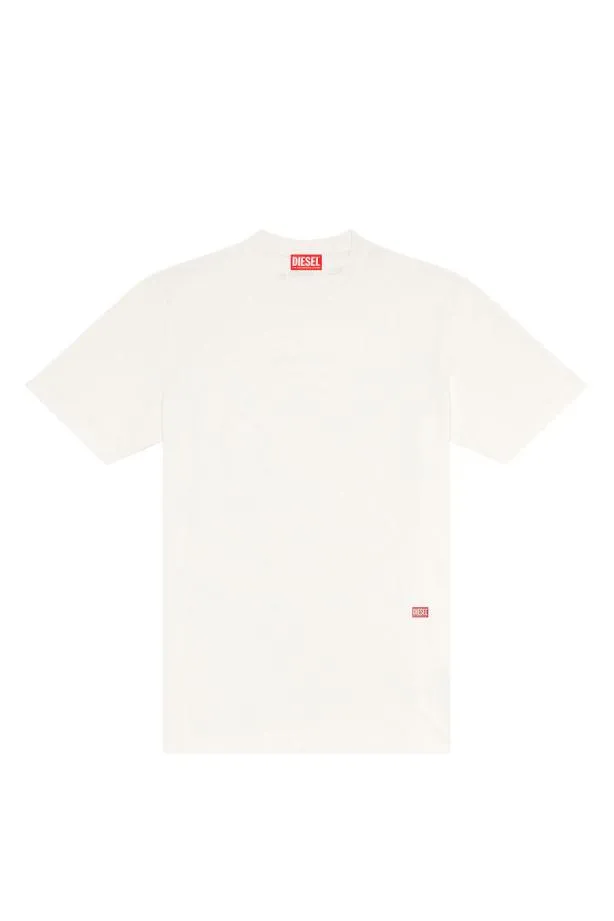 Diesel Tjustl8 White Men TShirts and Polos