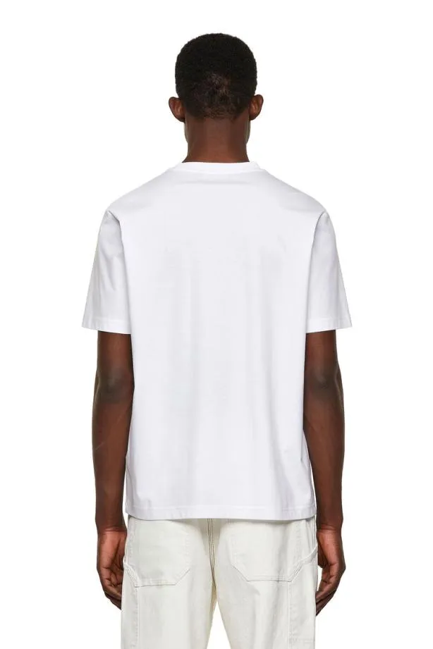 Diesel Tjustworky White Men TShirts and Polos