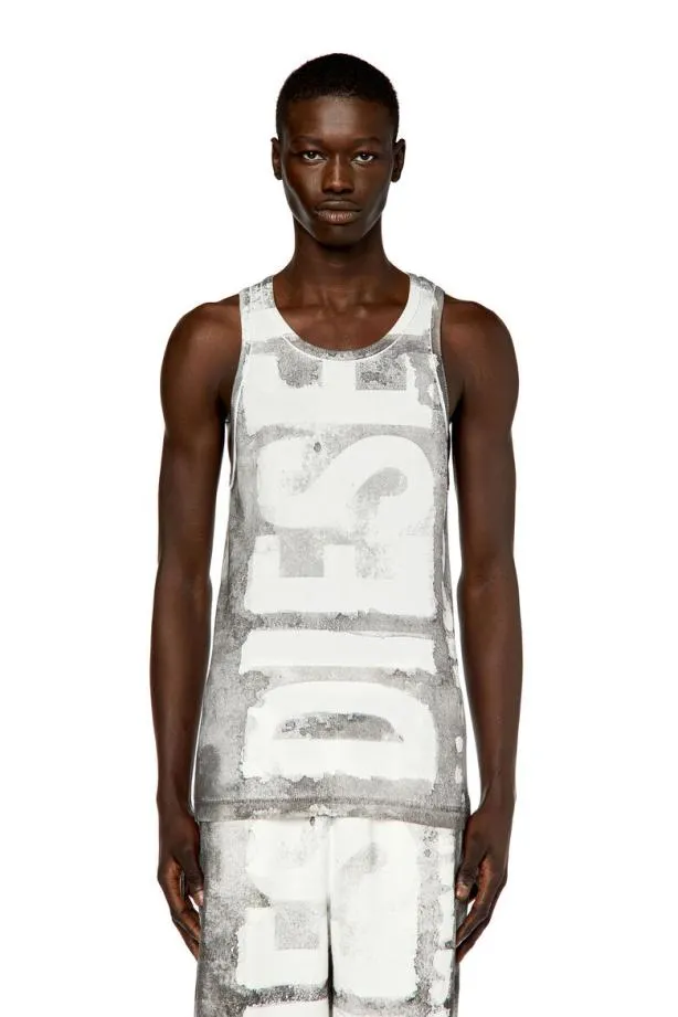 Diesel Tliftg1 Grey Men TShirts and Polos