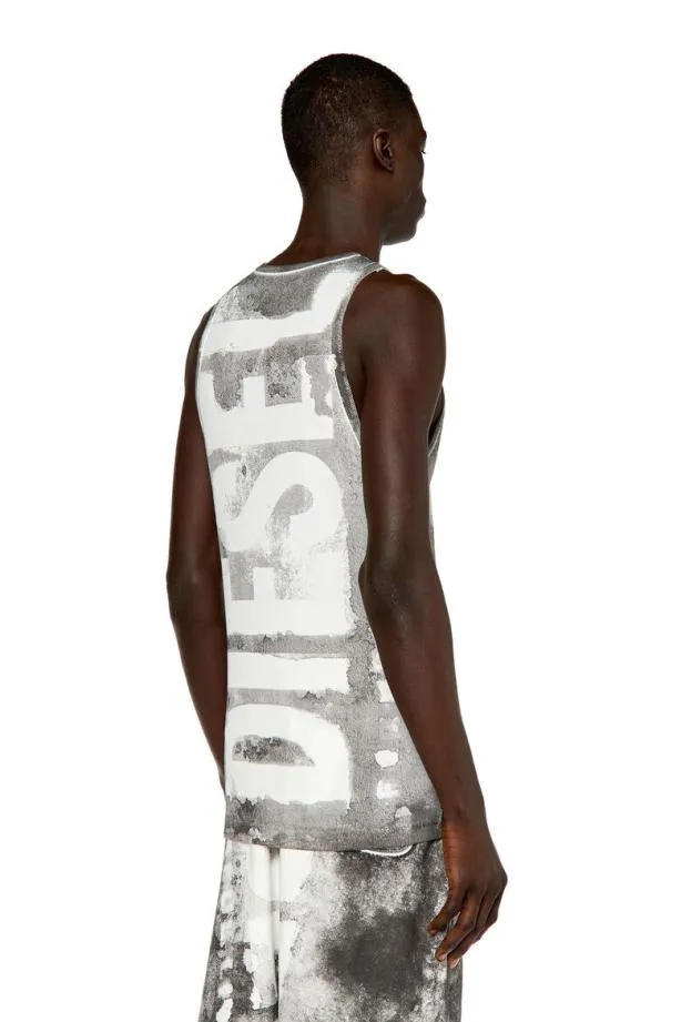 Diesel Tliftg1 Grey Men TShirts and Polos