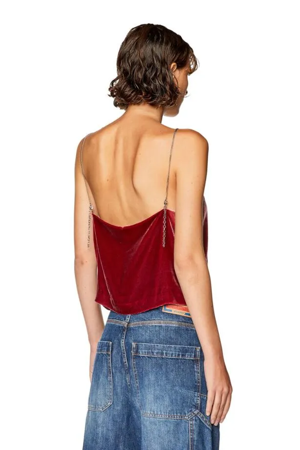 Diesel Tmefa Red Women TShirts and Tops