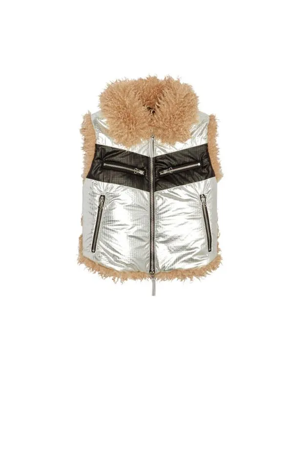 Diesel Wefia Silver Women Jackets