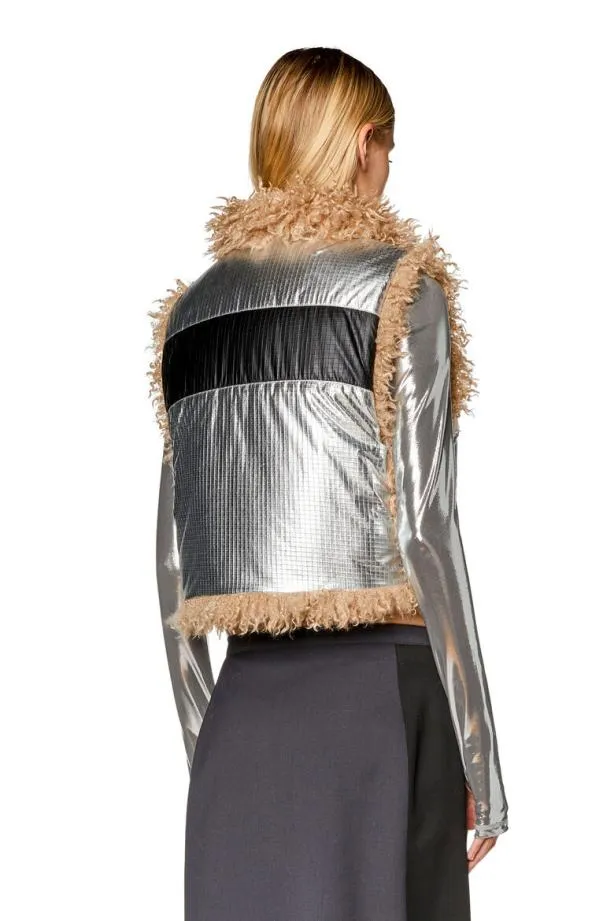 Diesel Wefia Silver Women Jackets