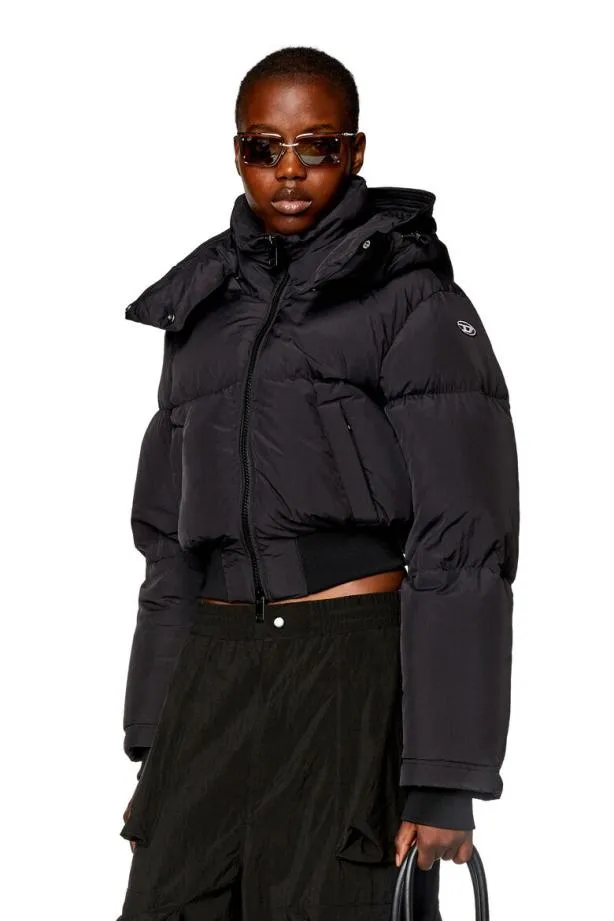 Diesel Wpeytshort Black Women Jackets