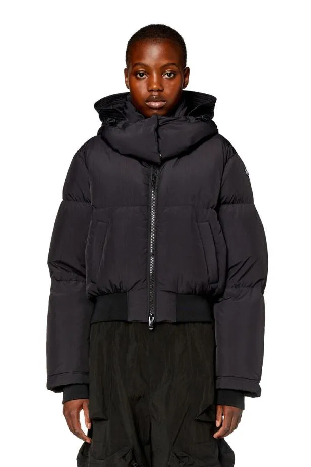 Diesel Wpeytshort Black Women Jackets