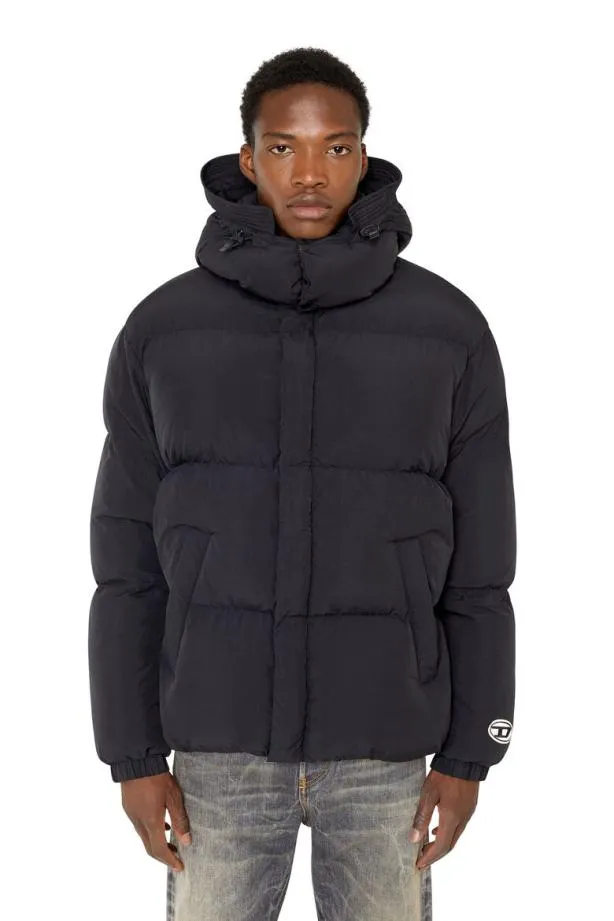 Diesel Wrolffdnw Black Men Jackets