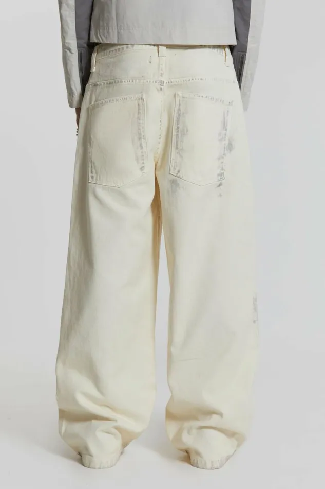 Dirty White Colossus Baggy Jeans White WomenMen Jaded London Colossus Jeans Dirty White Colossus Baggy Jeans White WomenMen Jaded London Colossus Jeans