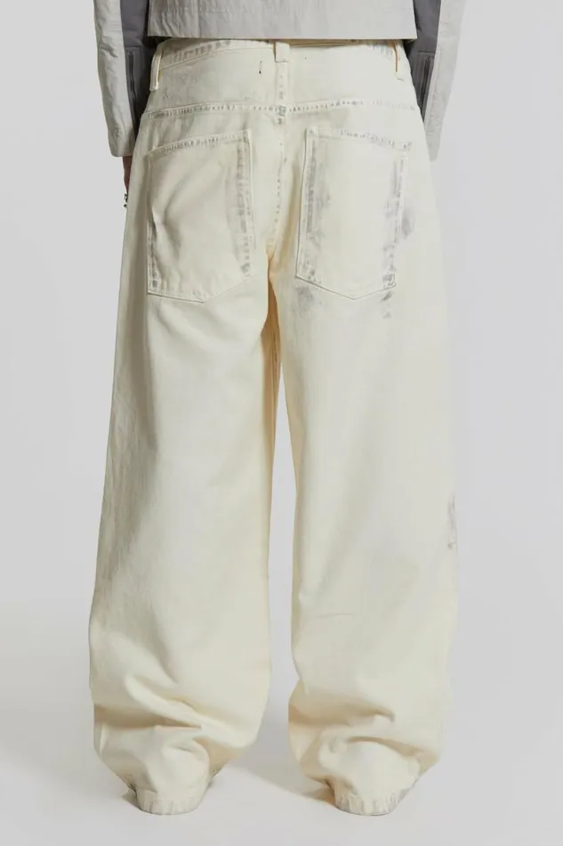 Dirty White Colossus Baggy Jeans White WomenMen Jaded London Colossus Jeans Dirty White Colossus Baggy Jeans White WomenMen Jaded London Colossus Jeans