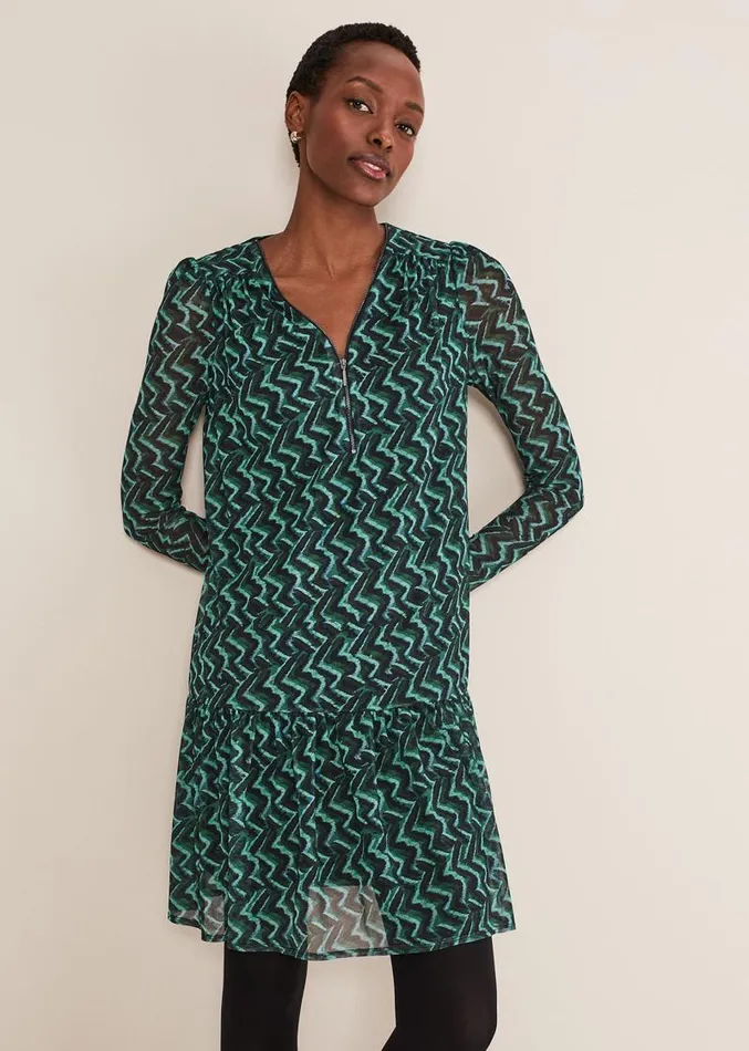 Dorathy Swing Mini Dress Bluegreen Women Phase Eight Dresses