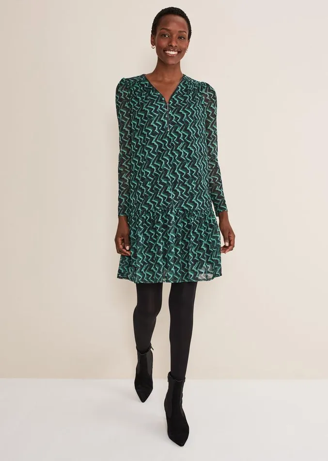 Dorathy Swing Mini Dress Bluegreen Women Phase Eight Dresses