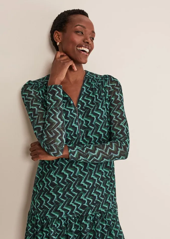 Dorathy Swing Mini Dress Bluegreen Women Phase Eight Dresses