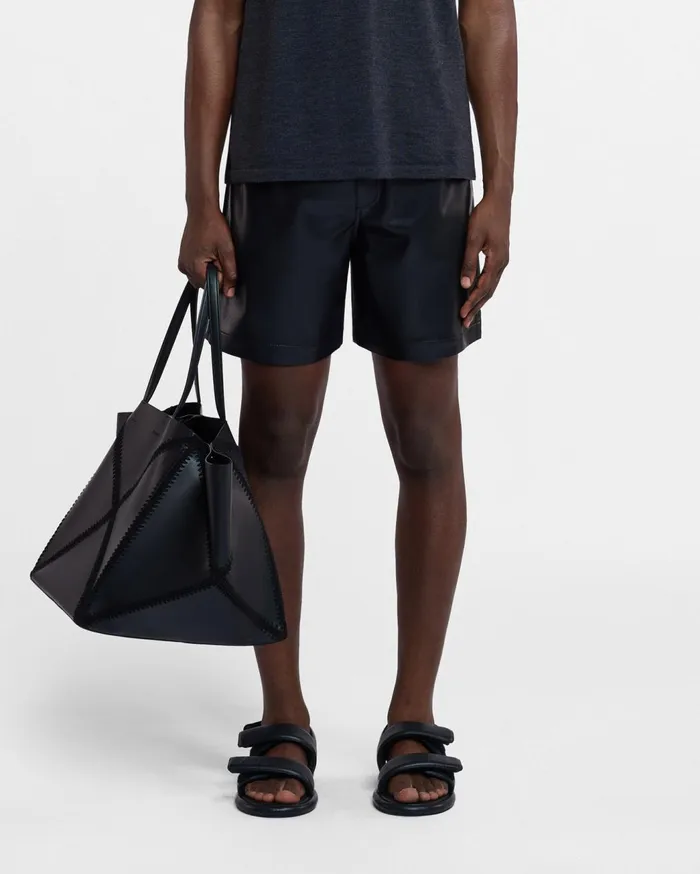 Doxxi Okobor AltLeather Shorts Black Men Nanushka Shorts