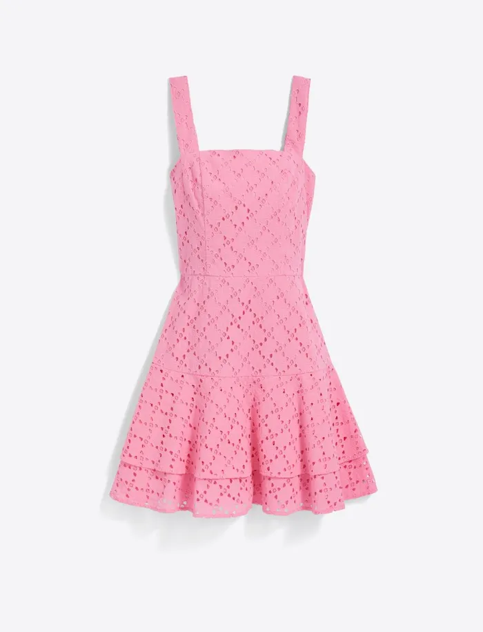 Draper James Ashland Sleeveless Mini Dress In Eyelet Women Dresses