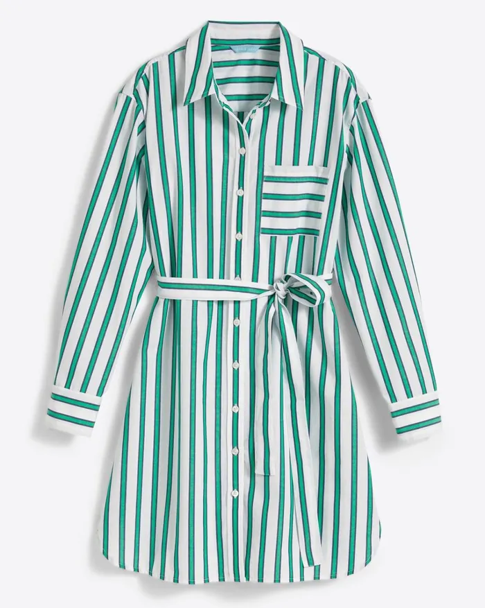 Draper James Carly Shirtdress In Bold Stripe Women Dresses