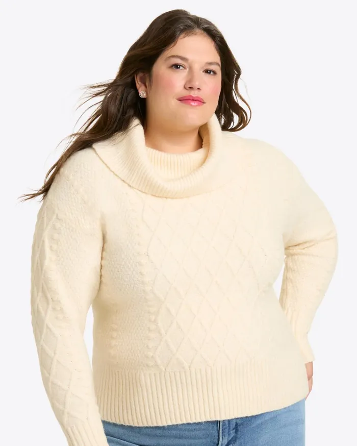 Draper James Cowl Neck Sweater Women Sweaters