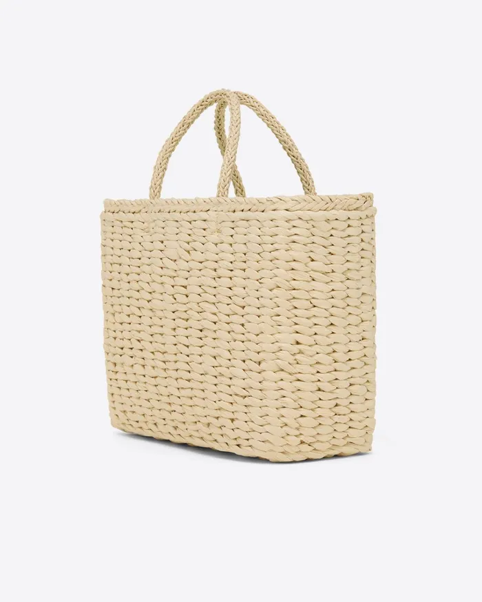 Draper James Embroidered Straw Tote Women Swim