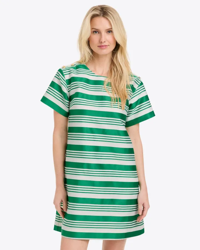 Draper James Emmaline Shift Dress In Ottoman Stripe Women Dresses