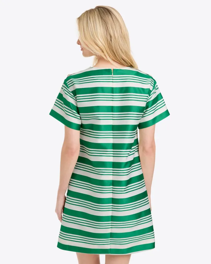 Draper James Emmaline Shift Dress In Ottoman Stripe Women Dresses