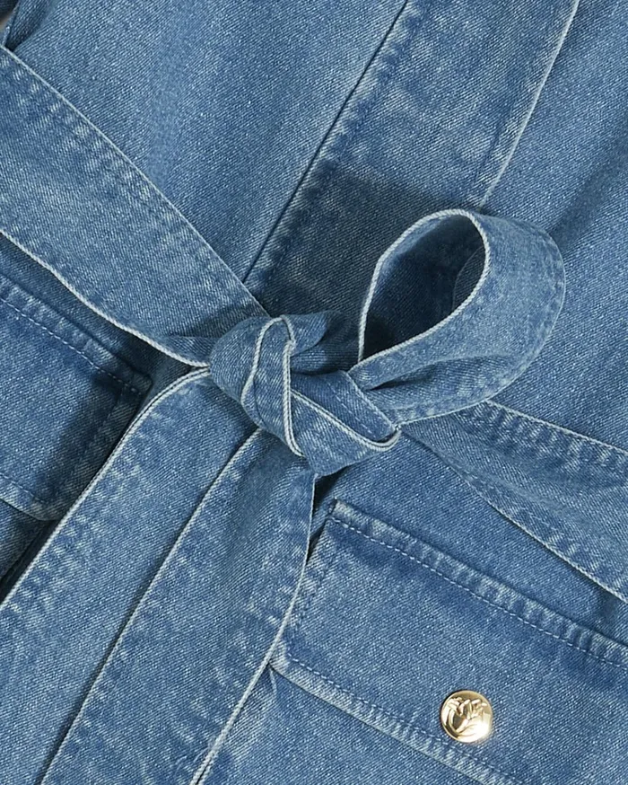 Draper James Field Jacket In Medium Wash Denim Women Jackets and Outerwear