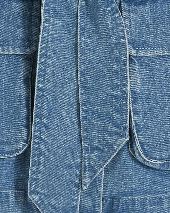 Draper James Field Jacket In Medium Wash Denim Women Jackets and Outerwear
