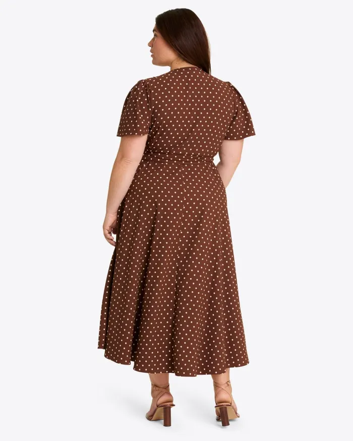 Draper James Gigi Wrap Dress In Matte Satin Women Dresses